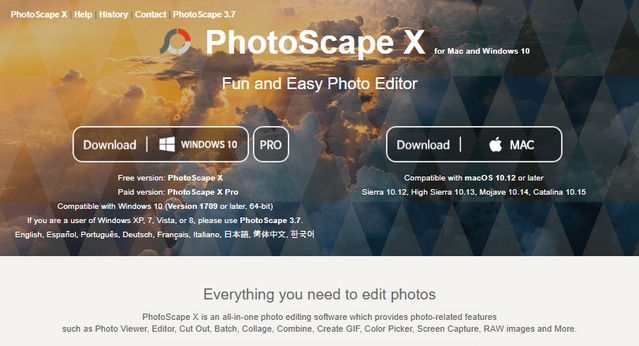 photoscape x pro features